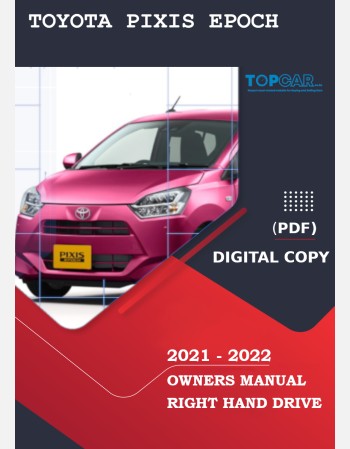 toyota pixis epoch 2021-2022 owners manual in english